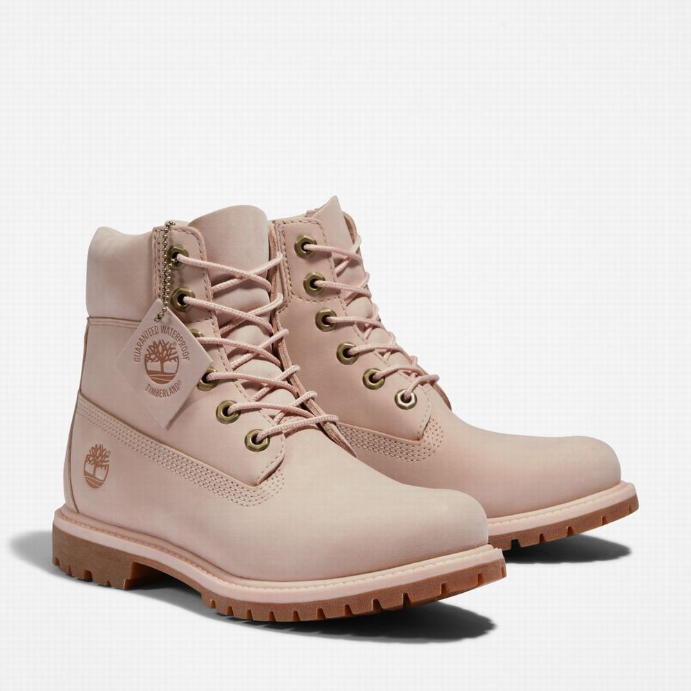 Timberland Premium 6-Inch Waterproof Bot Kadın Açık Pembe | TR-2498S