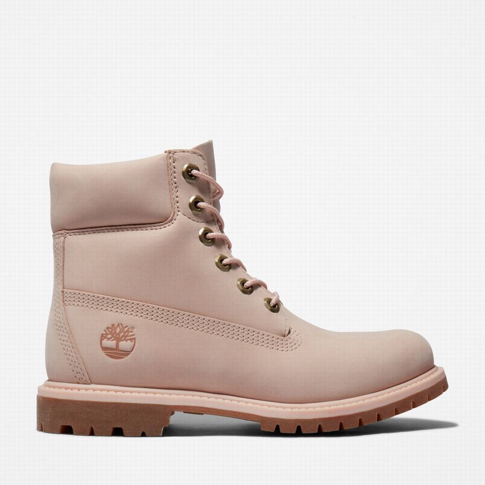 Timberland Premium 6-Inch Waterproof Bot Kadın Açık Pembe | TR-2498S