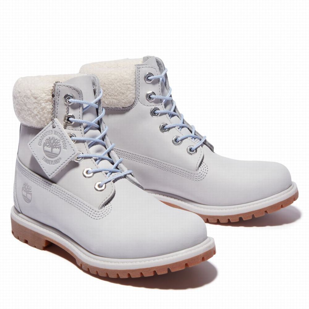 Timberland Premium 6-Inch Waterproof Bot Kadın Gri | TR-2943U