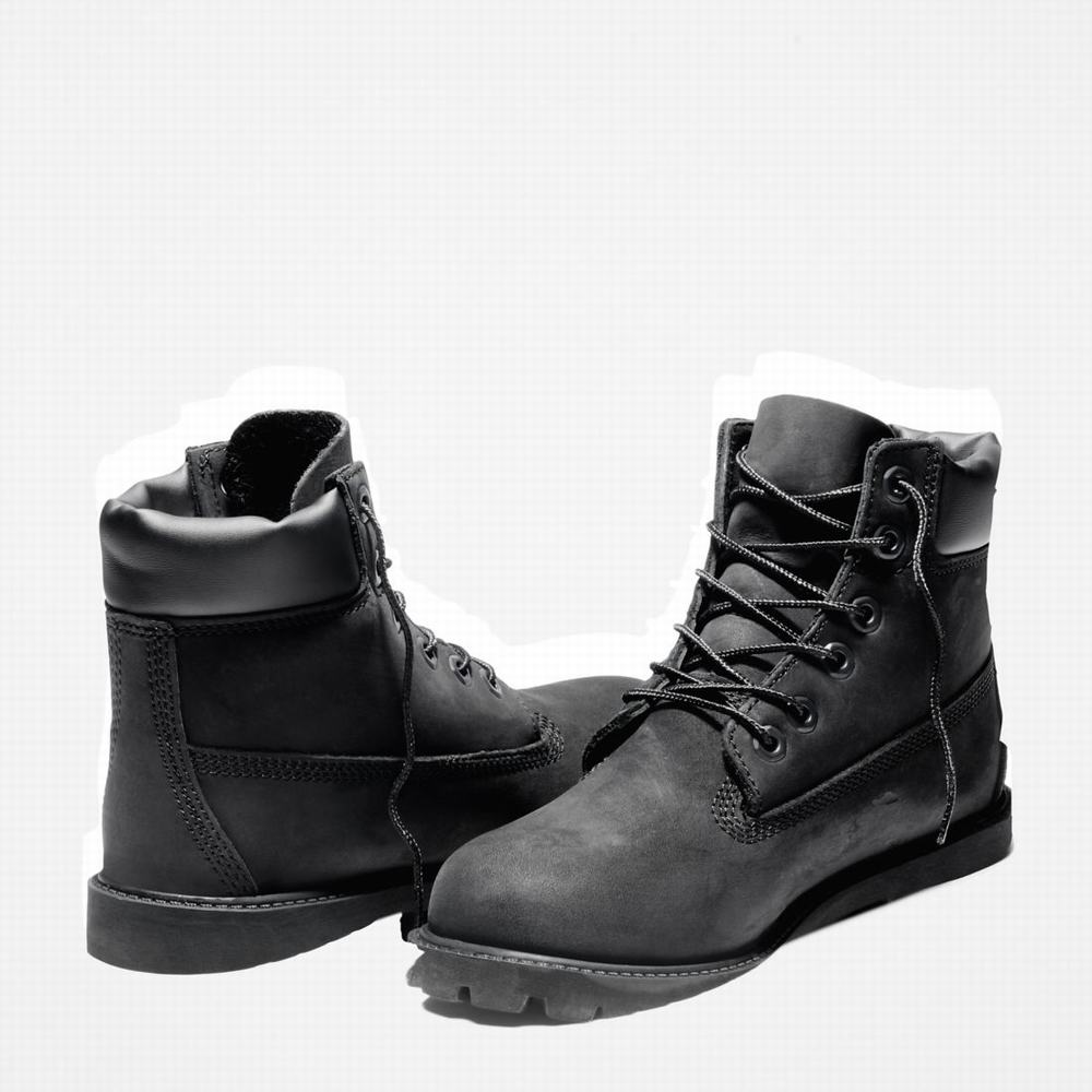 Timberland Premium 6-Inch Waterproof Bot Çocuk Siyah | TR-3769K
