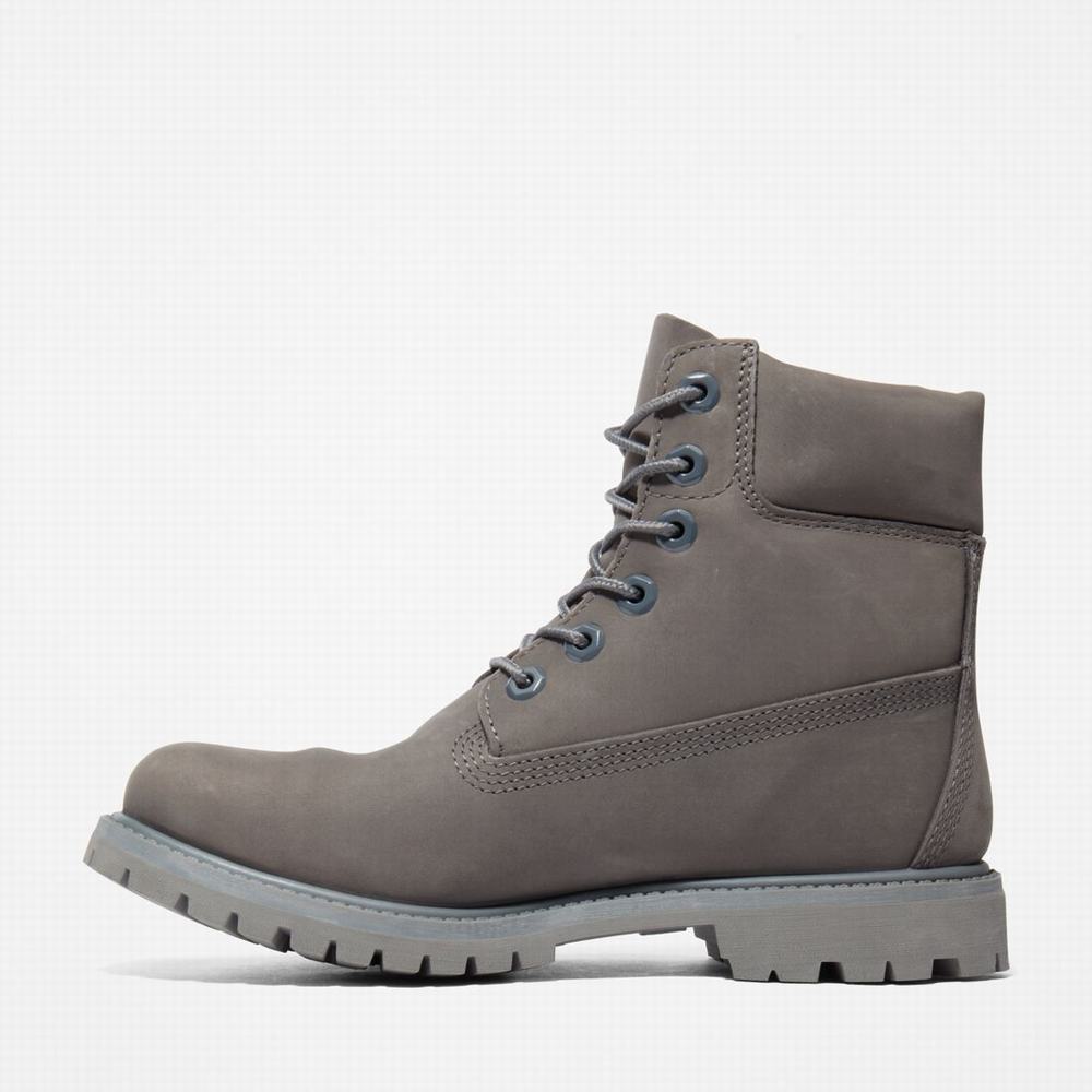 Timberland Premium 6-Inch Waterproof Bot Kadın Gri | TR-4051D