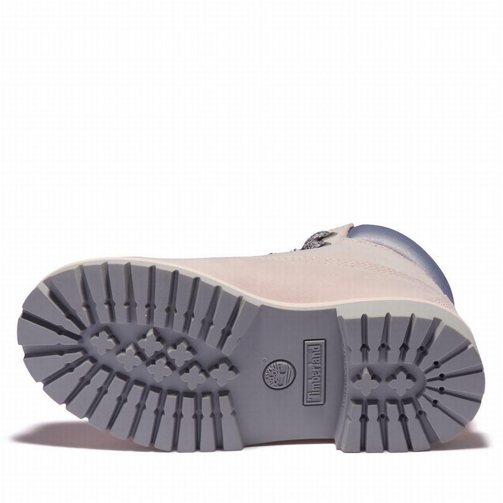 Timberland Premium 6 Inch Waterproof Bot Çocuk Açık Pembe | TR-4853D