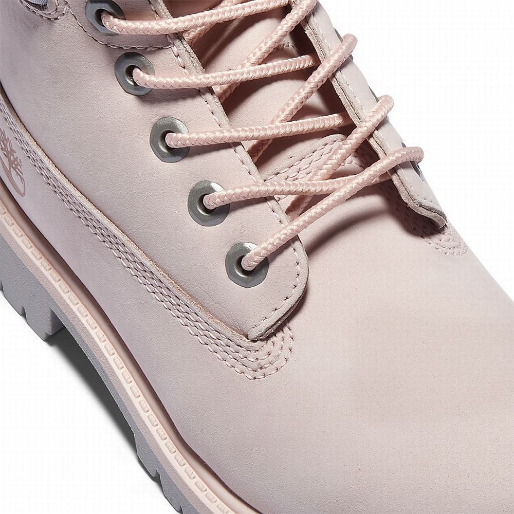 Timberland Premium 6 Inch Waterproof Bot Çocuk Açık Pembe | TR-4853D