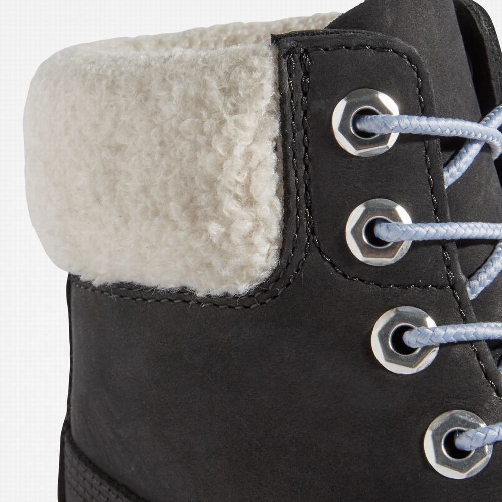 Timberland Premium 6-Inch Waterproof Bot Kadın Siyah Gri | TR-6309F