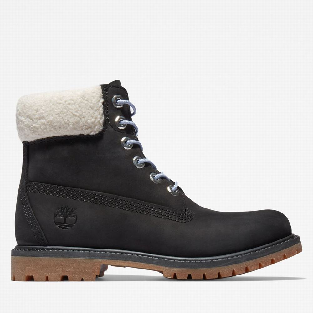 Timberland Premium 6-Inch Waterproof Bot Kadın Siyah Gri | TR-6309F