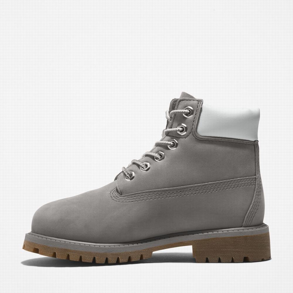 Timberland Premium 6-Inch Waterproof Bot Çocuk Gri | TR-7029F
