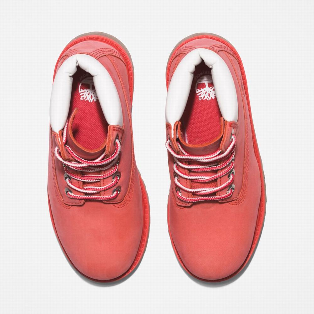 Timberland Premium 6-Inch Waterproof Bot Çocuk Pembe | TR-7642D