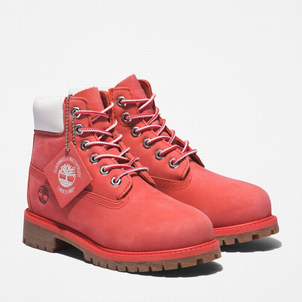 Timberland Premium 6-Inch Waterproof Bot Çocuk Pembe | TR-7642D