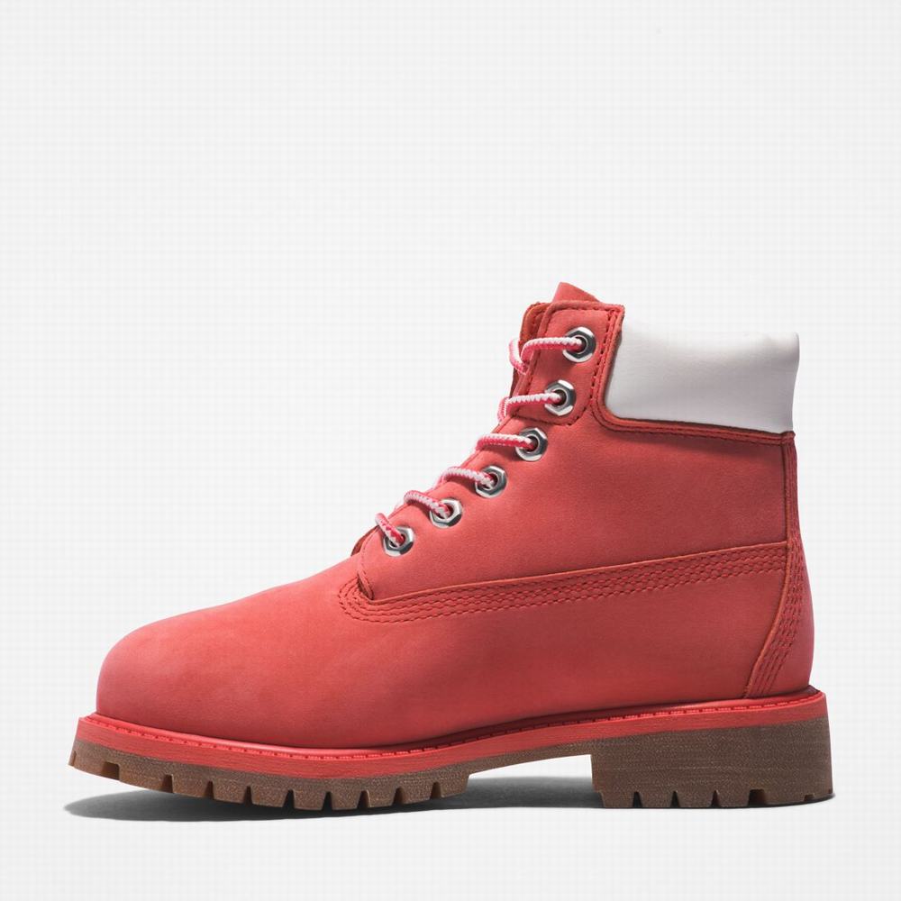 Timberland Premium 6-Inch Waterproof Bot Çocuk Pembe | TR-7642D