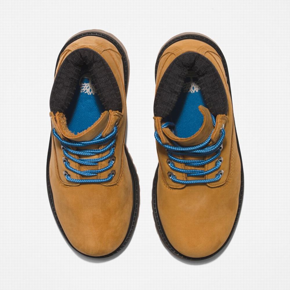 Timberland Premium 6-Inch Waterproof Bot Çocuk Kahverengi Mavi | TR-7819G