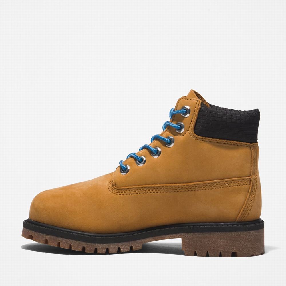 Timberland Premium 6-Inch Waterproof Bot Çocuk Kahverengi Mavi | TR-7819G