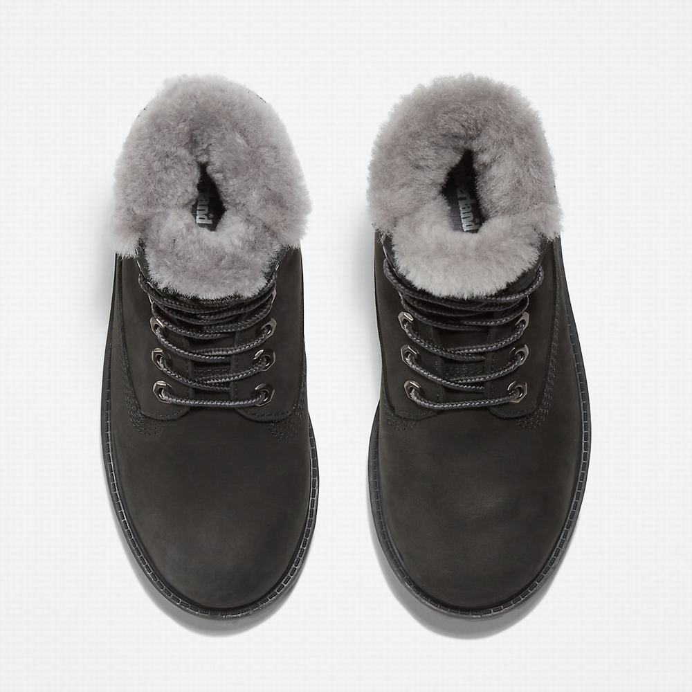 Timberland Premium 6 Inch Winter Bot Çocuk Siyah | TR-7694A