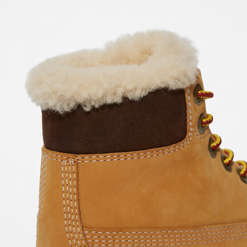 Timberland Premium 6 Inch Winter Bot Çocuk Sarı | TR-9302U
