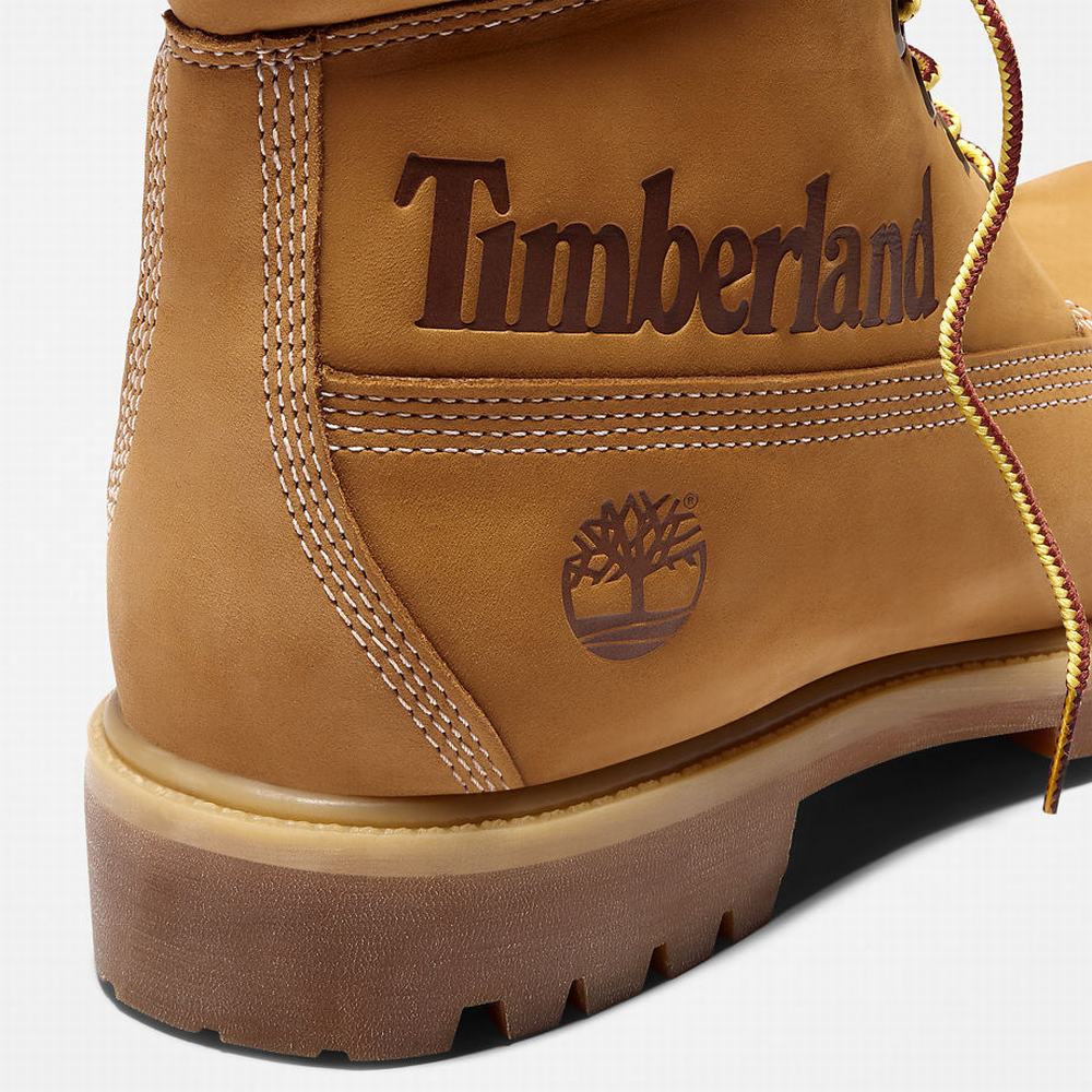 Timberland Premium Logo 6 Inch Bot Erkek Sarı | TR-8724L