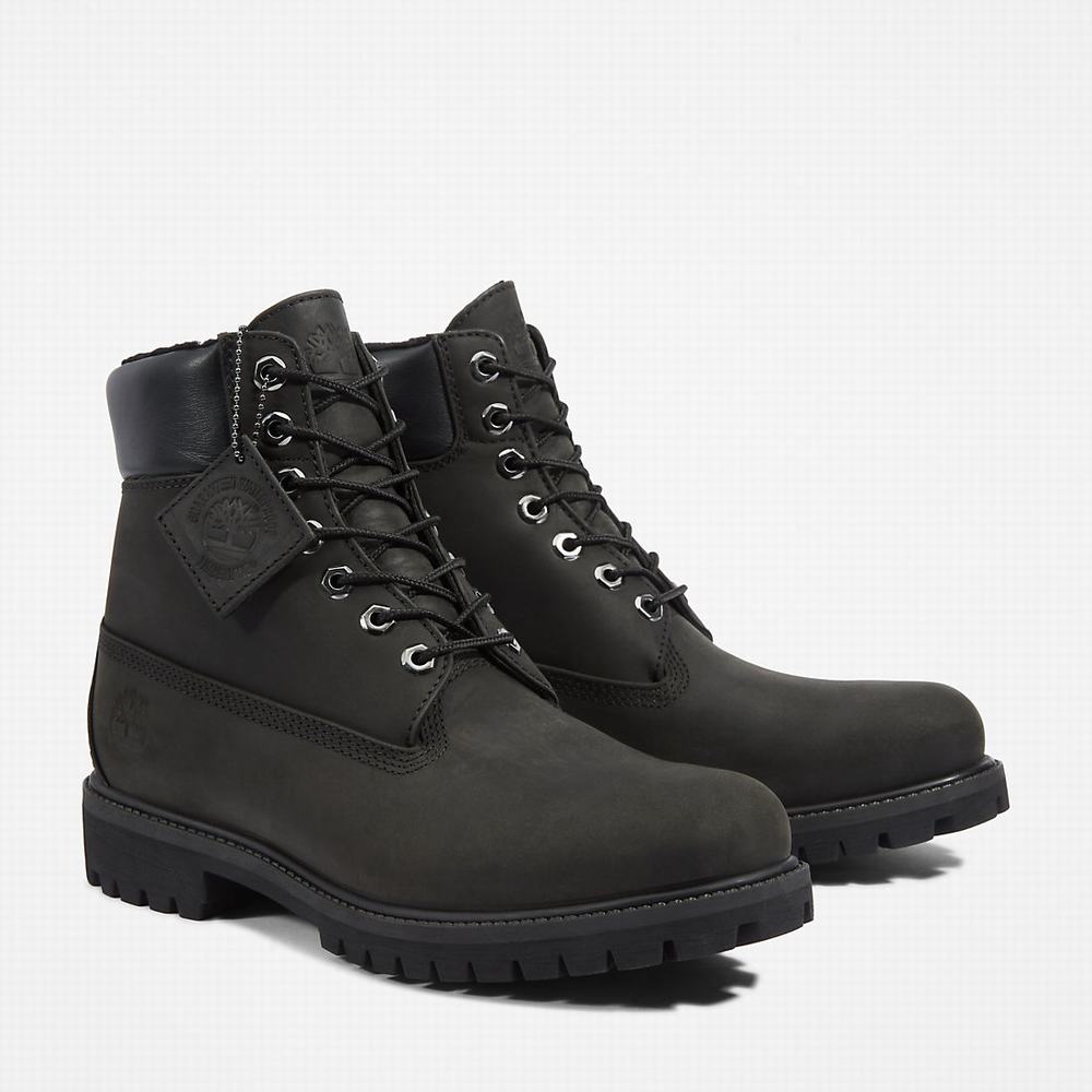Timberland Premium Warm-lined 6 Inch Kışlık Bot Erkek Siyah | TR-1098Z