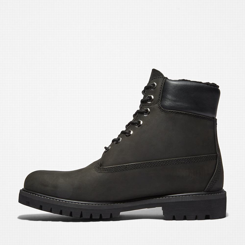 Timberland Premium Warm-lined 6 Inch Kışlık Bot Erkek Siyah | TR-1098Z