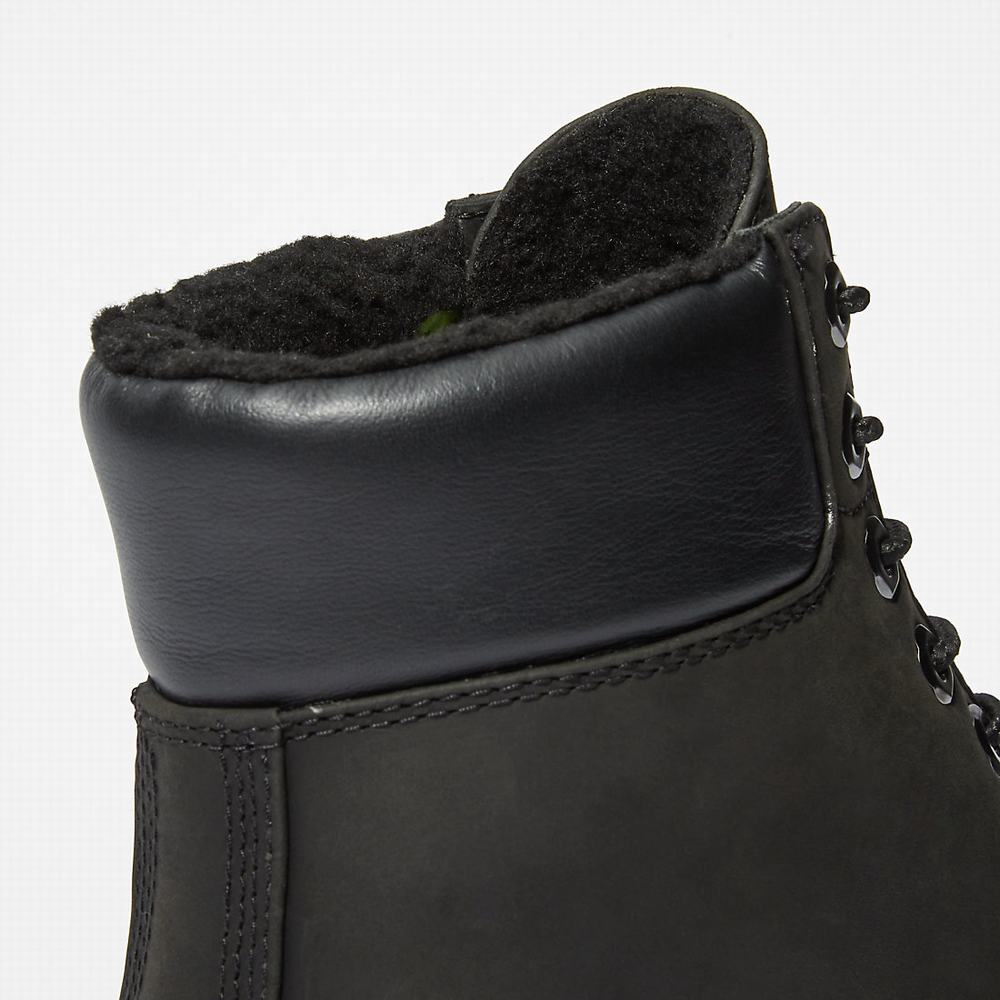 Timberland Premium Warm-lined 6 Inch Kışlık Bot Erkek Siyah | TR-1098Z