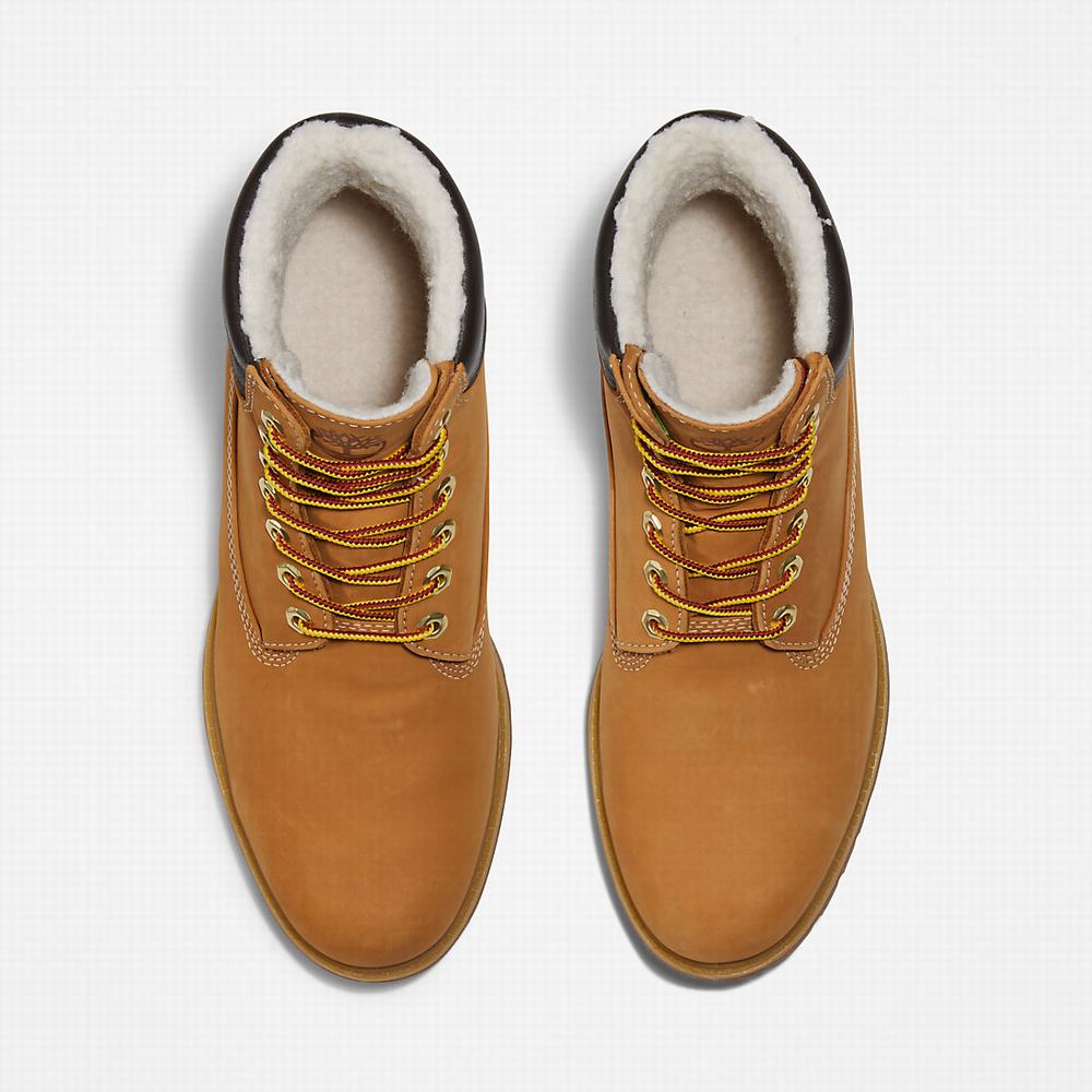 Timberland Premium Warm-lined 6 Inch Kışlık Bot Erkek Sarı | TR-9461X