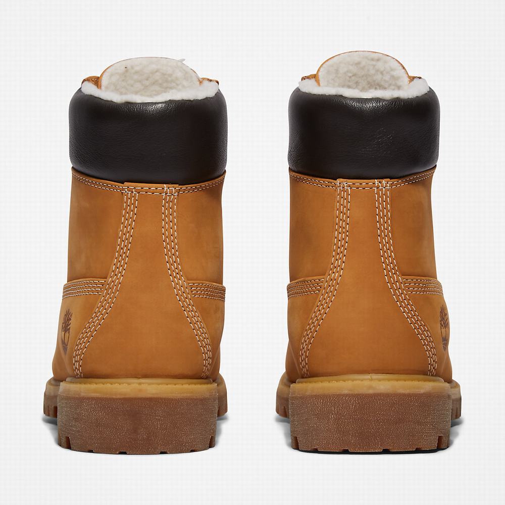 Timberland Premium Warm-lined 6 Inch Kışlık Bot Erkek Sarı | TR-9461X