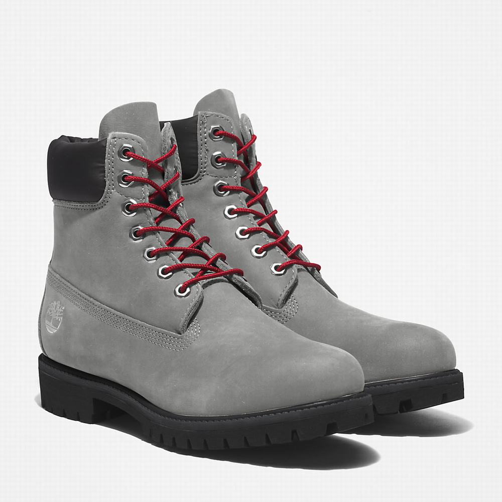 Timberland Premium® 6 Inch Bot Erkek Gri | TR-4195X