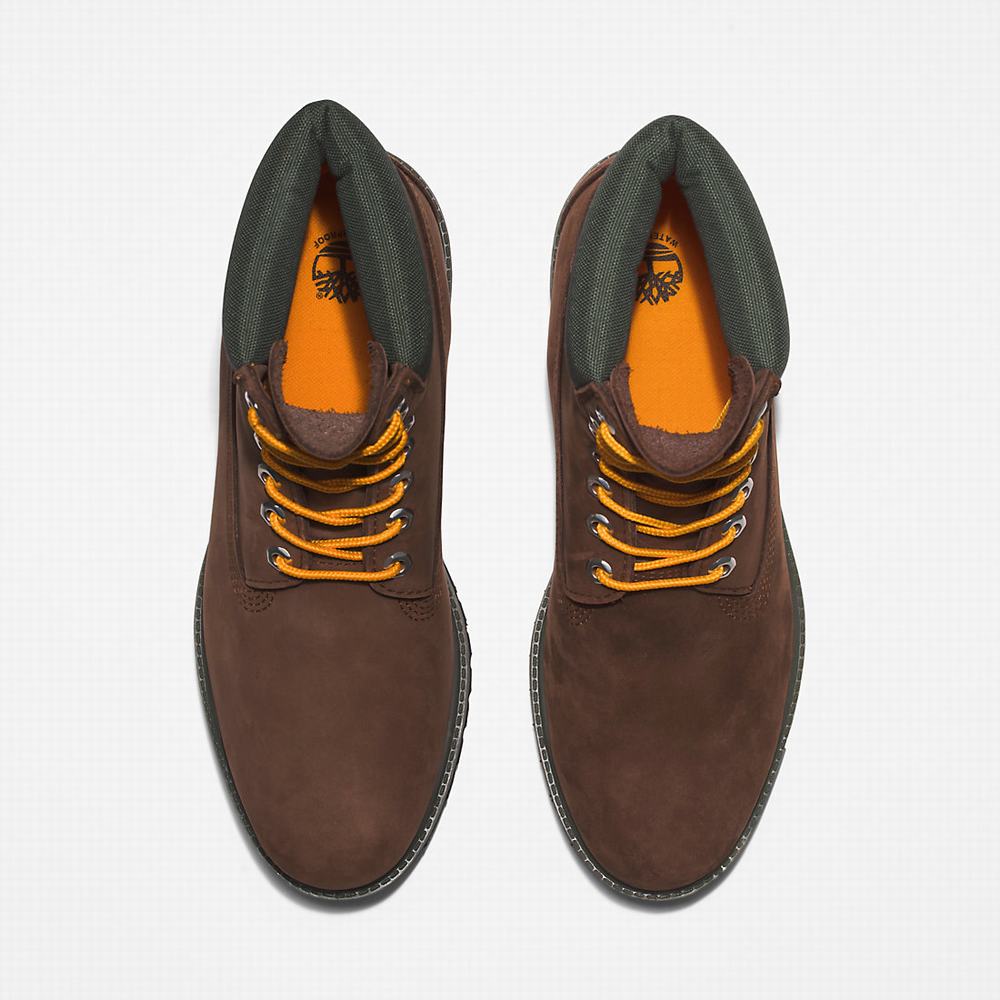 Timberland Premium® 6 Inch Bot Erkek Koyu Kahverengi | TR-8194H
