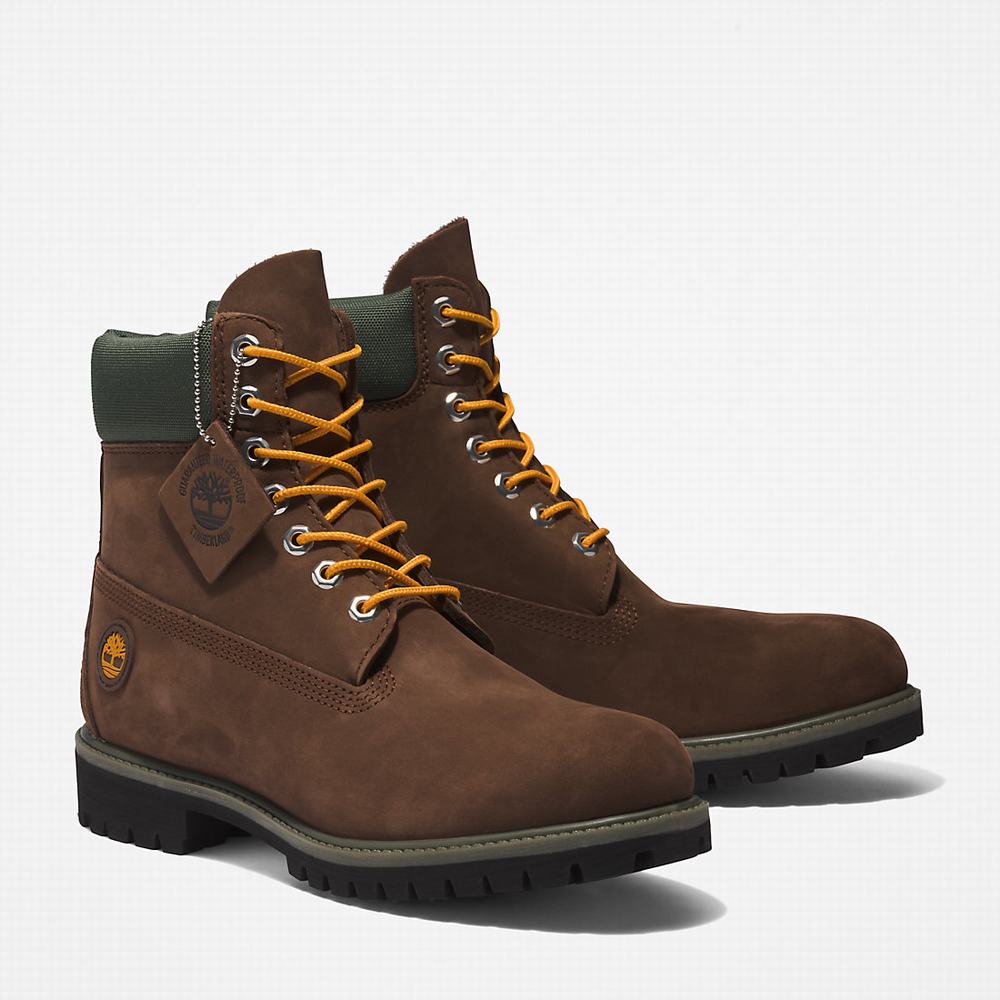 Timberland Premium® 6 Inch Bot Erkek Koyu Kahverengi | TR-8194H