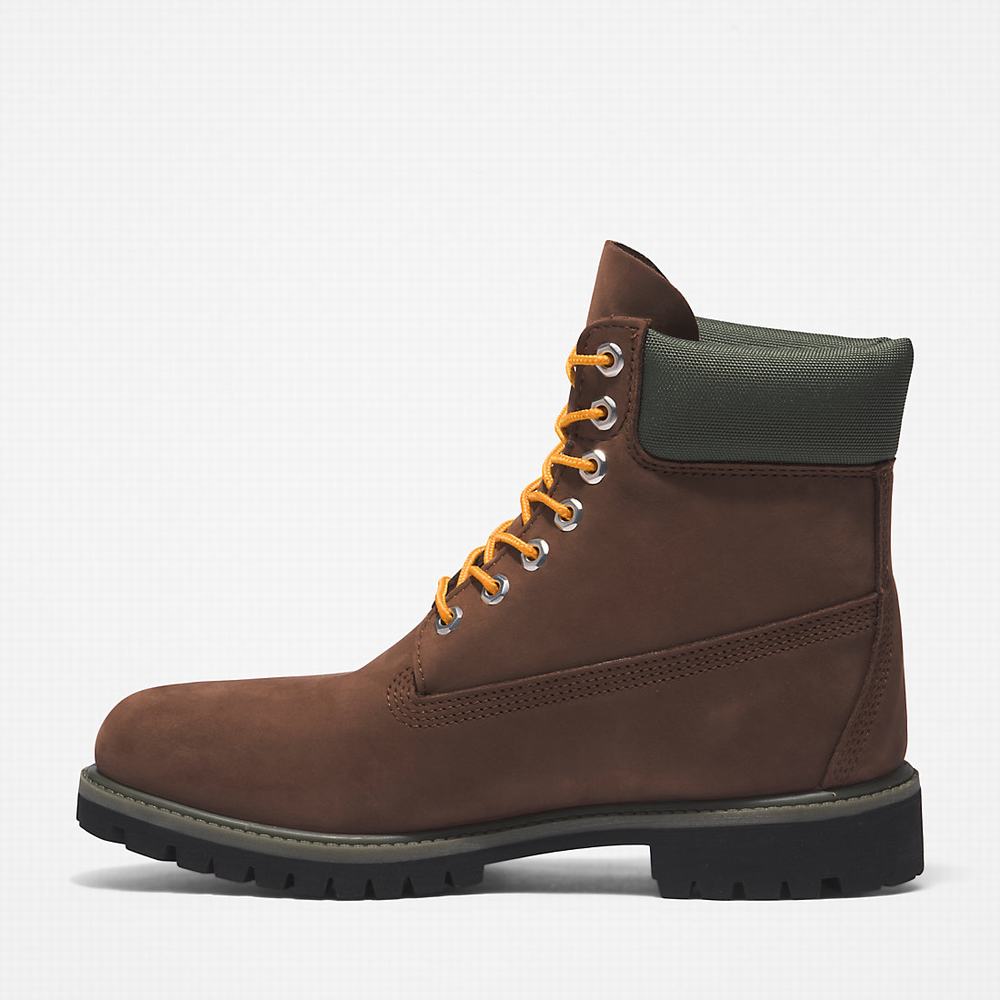 Timberland Premium® 6 Inch Bot Erkek Koyu Kahverengi | TR-8194H