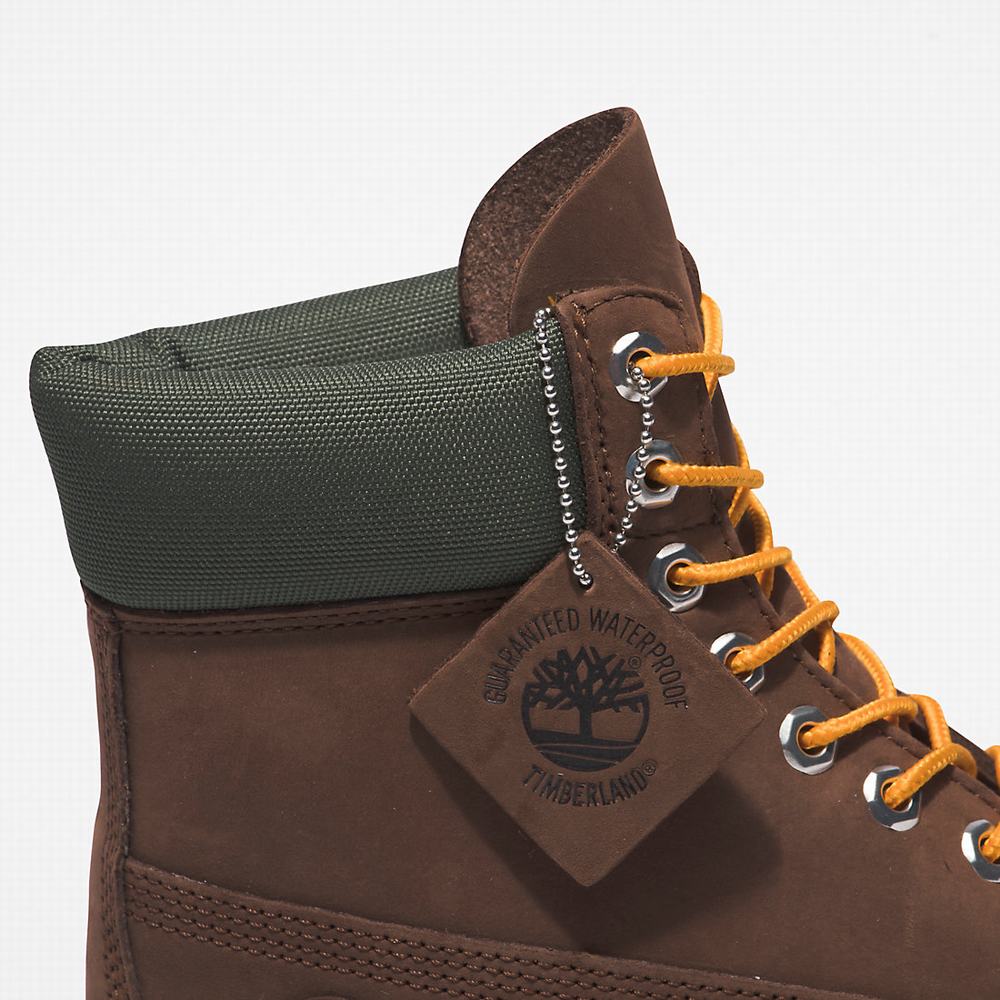 Timberland Premium® 6 Inch Bot Erkek Koyu Kahverengi | TR-8194H