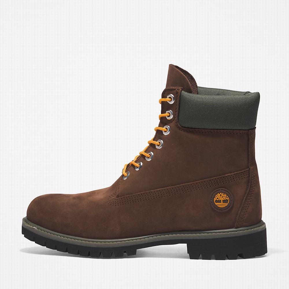 Timberland Premium® 6 Inch Bot Erkek Koyu Kahverengi | TR-8194H