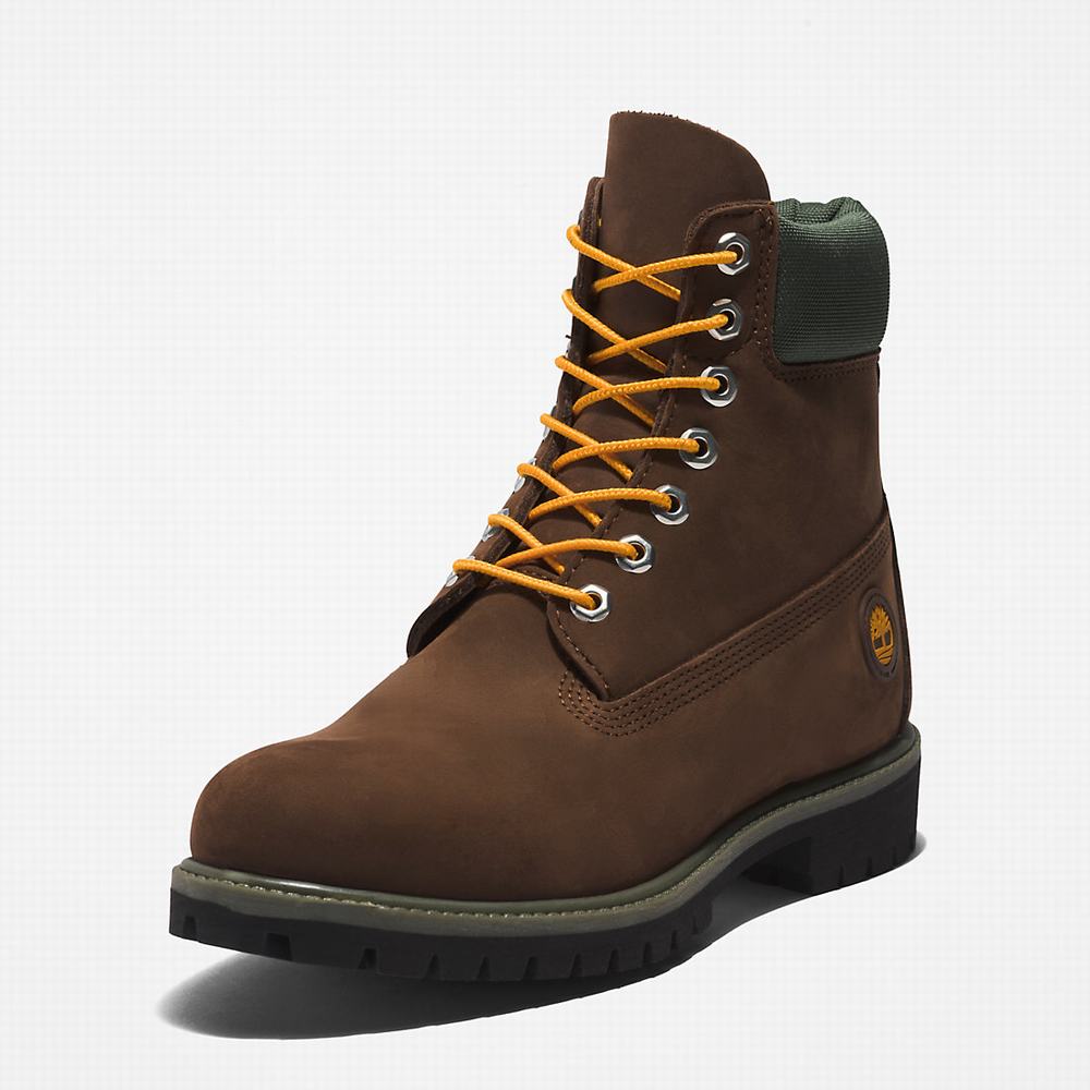 Timberland Premium® 6 Inch Bot Erkek Koyu Kahverengi | TR-8194H