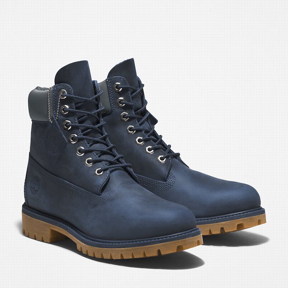 Timberland Premium® 6 Inch Bot Erkek Lacivert | TR-7360V