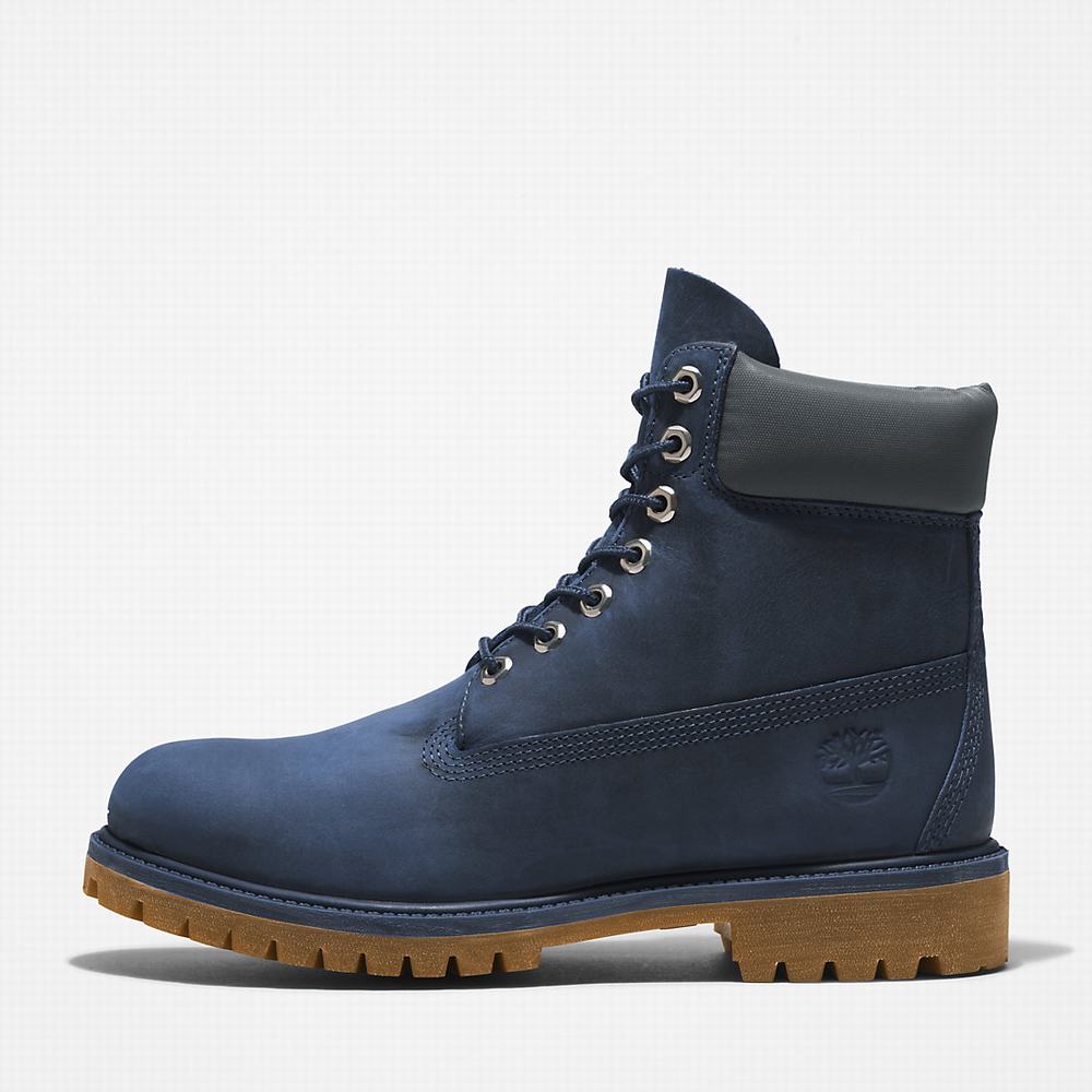 Timberland Premium® 6 Inch Bot Erkek Lacivert | TR-7360V