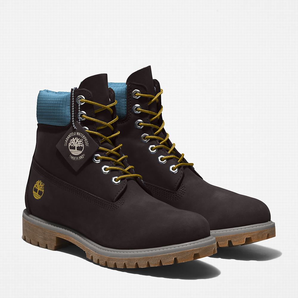 Timberland Premium® 6 Inch Bot Erkek Siyah Mavi | TR-7410A