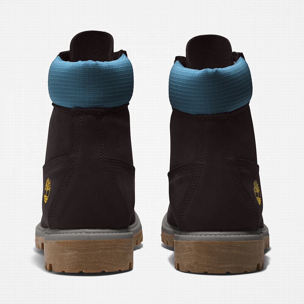 Timberland Premium® 6 Inch Bot Erkek Siyah Mavi | TR-7410A