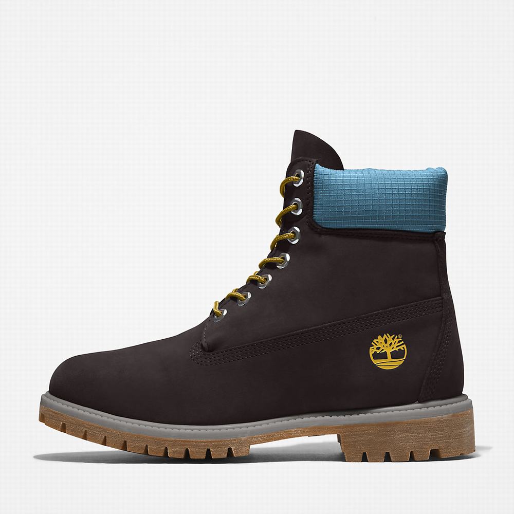 Timberland Premium® 6 Inch Bot Erkek Siyah Mavi | TR-7410A