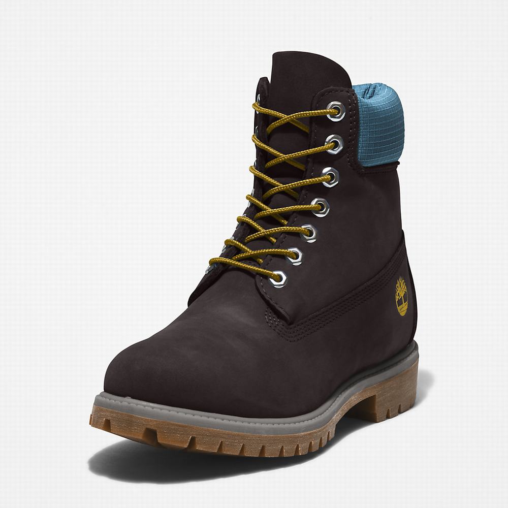 Timberland Premium® 6 Inch Bot Erkek Siyah Mavi | TR-7410A