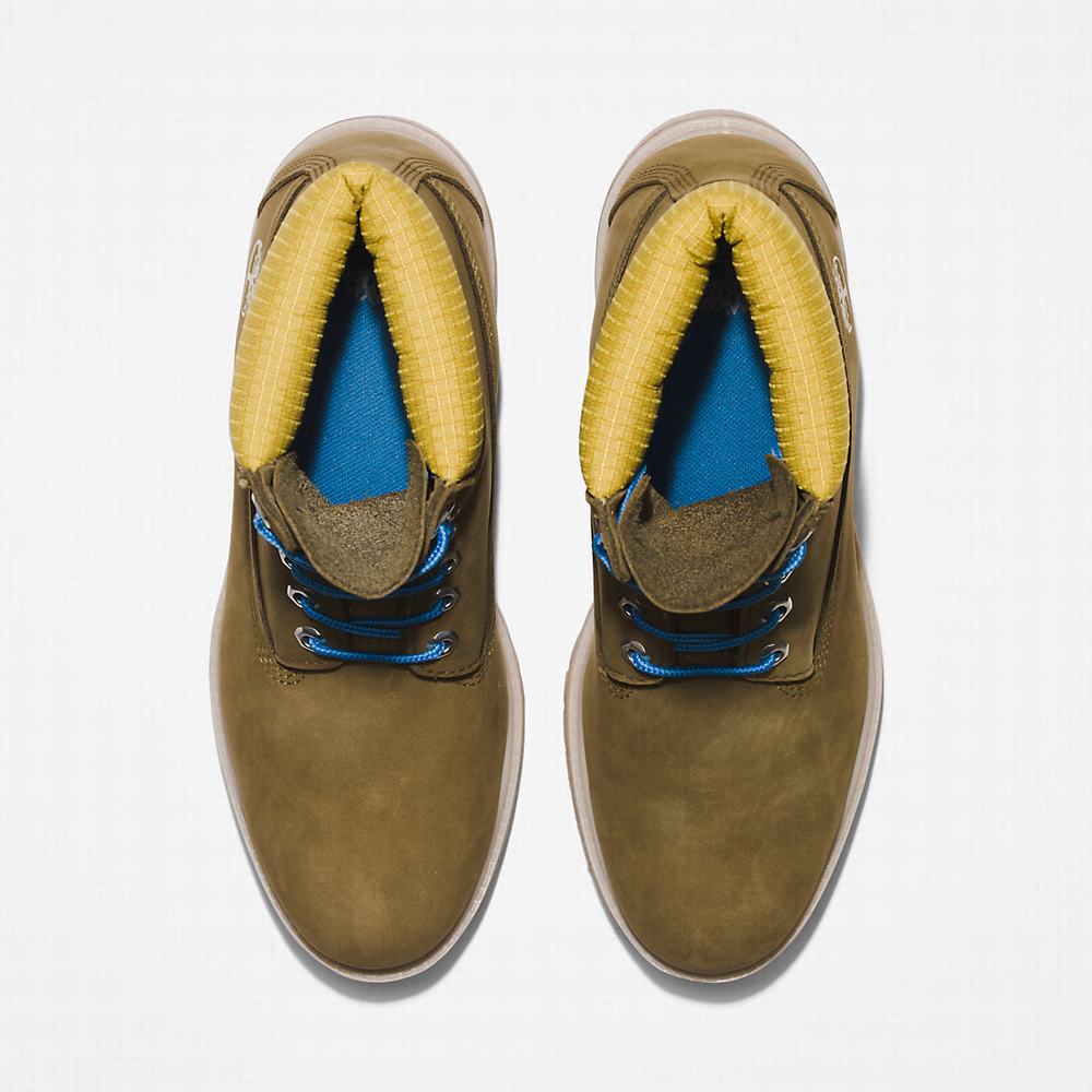 Timberland Premium® 6 Inch Bot Erkek Yeşil | TR-6502K