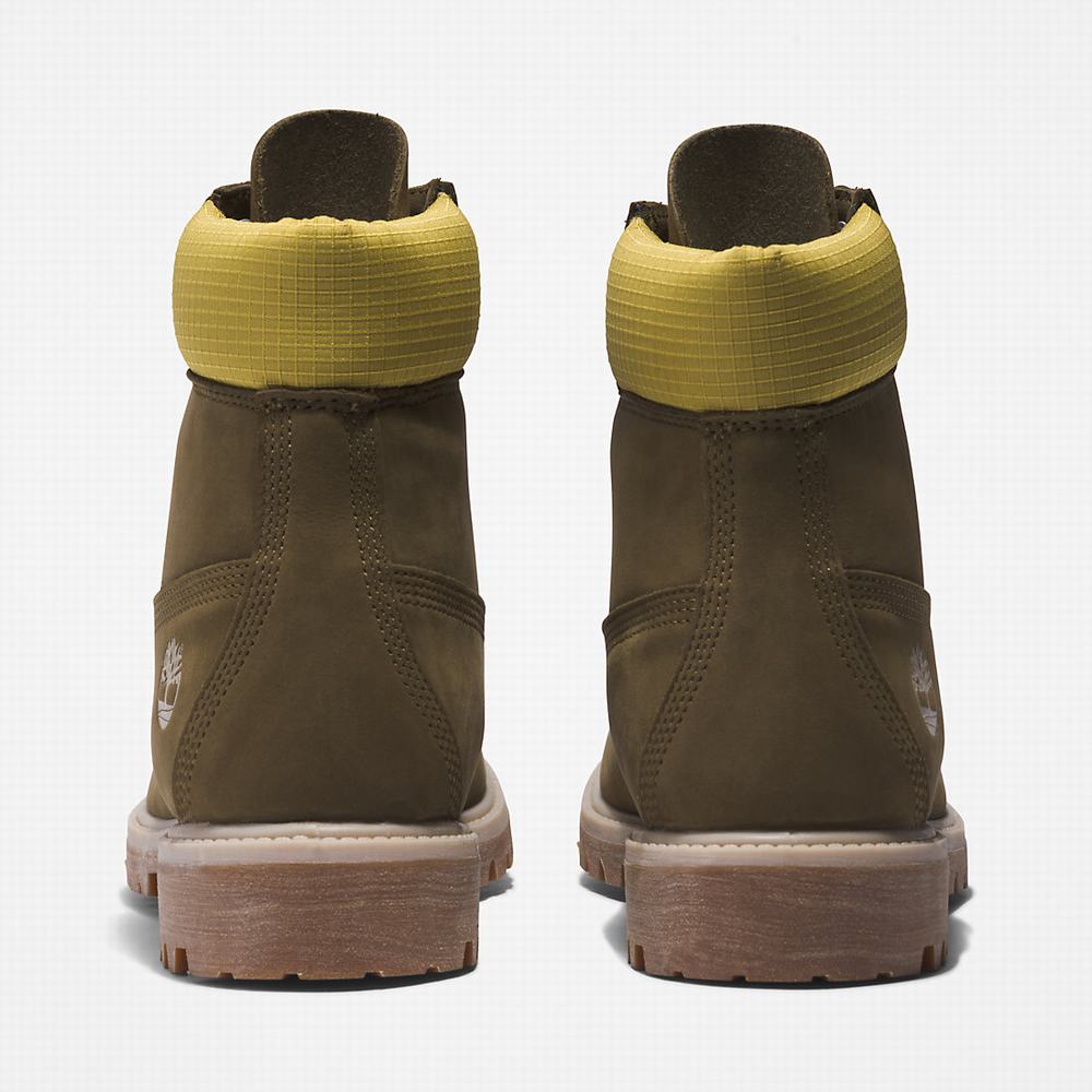 Timberland Premium® 6 Inch Bot Erkek Yeşil | TR-6502K