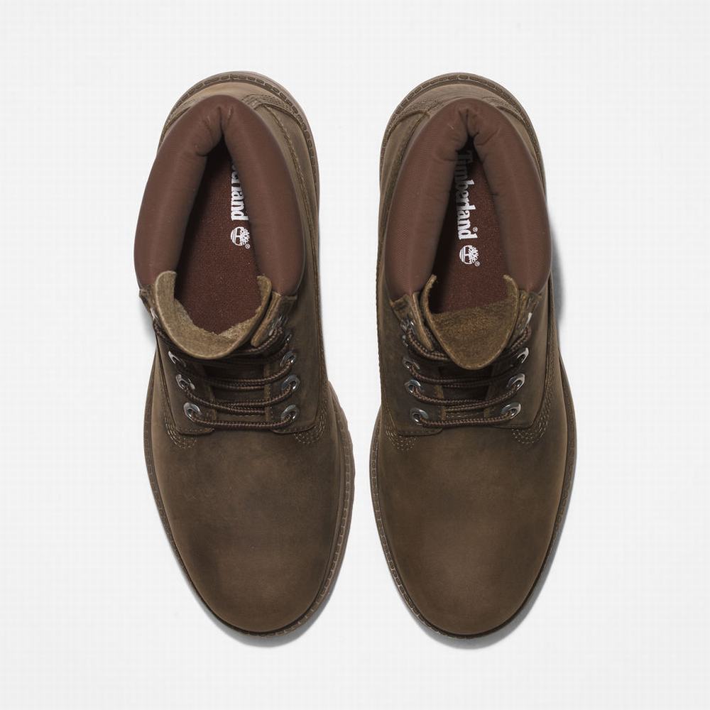 Timberland Premium® 6 Inch Bot Erkek Yeşil | TR-7395J