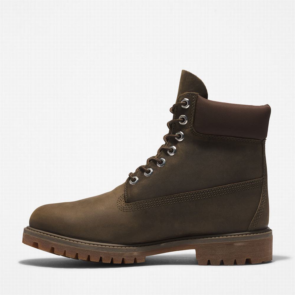 Timberland Premium® 6 Inch Bot Erkek Yeşil | TR-7395J