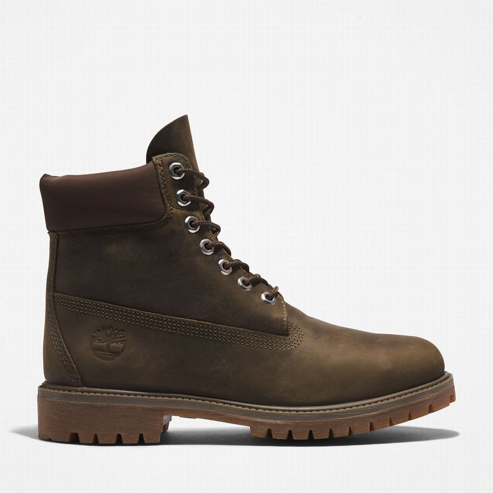 Timberland Premium® 6 Inch Bot Erkek Yeşil | TR-7395J