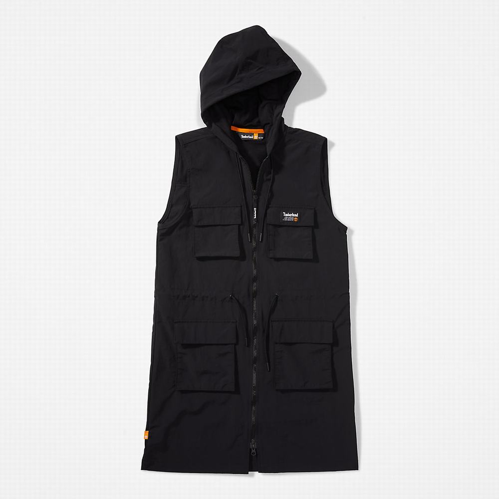 Timberland Progressive Utility Hoodie Elbise Kadın Siyah | TR-4725C
