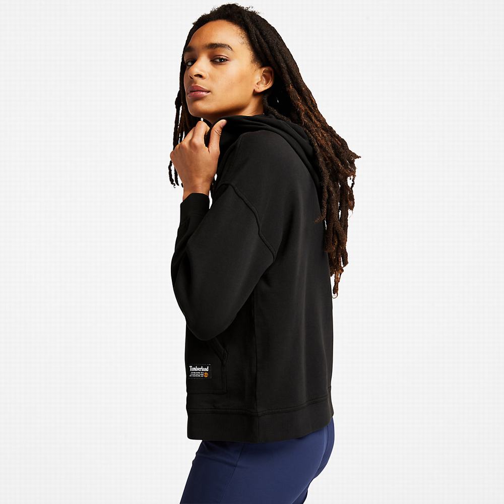 Timberland Progressive Utility Kapüşonlu Sweatshirt Kadın Siyah | TR-1697N