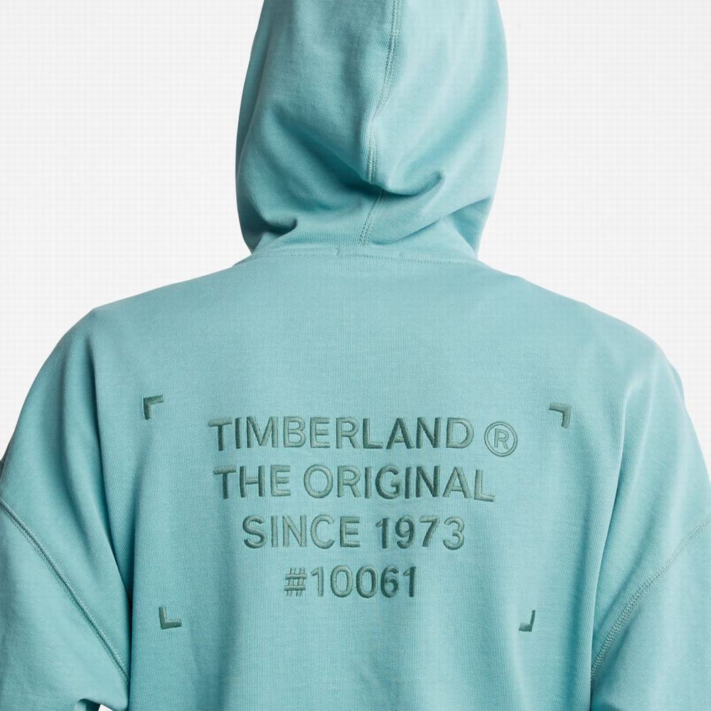 Timberland Progressive Utility Mixed-Media Kapüşonlu Sweatshirt Erkek Mavi | TR-3817M