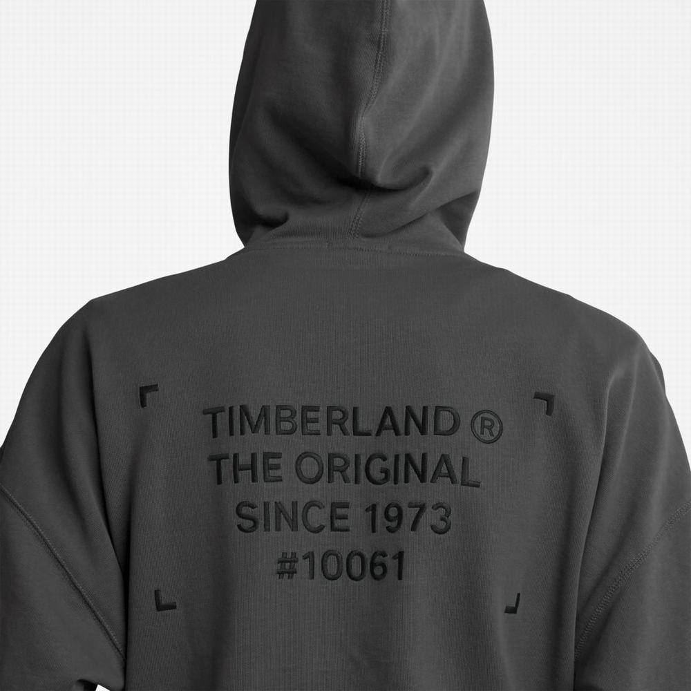Timberland Progressive Utility Mixed-Media Kapüşonlu Sweatshirt Erkek Obsidian | TR-6381W