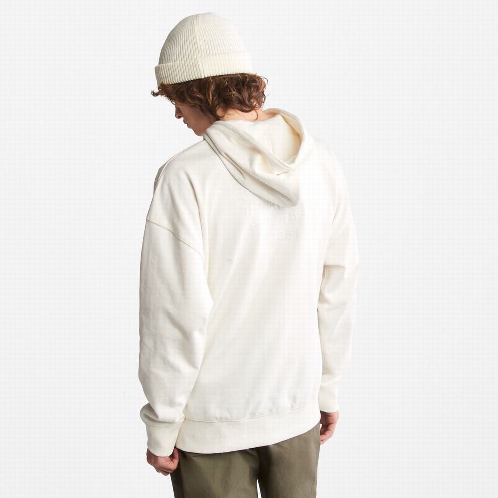 Timberland Progressive Utility Mixed-Media Kapüşonlu Sweatshirt Erkek Beyaz | TR-8037Q