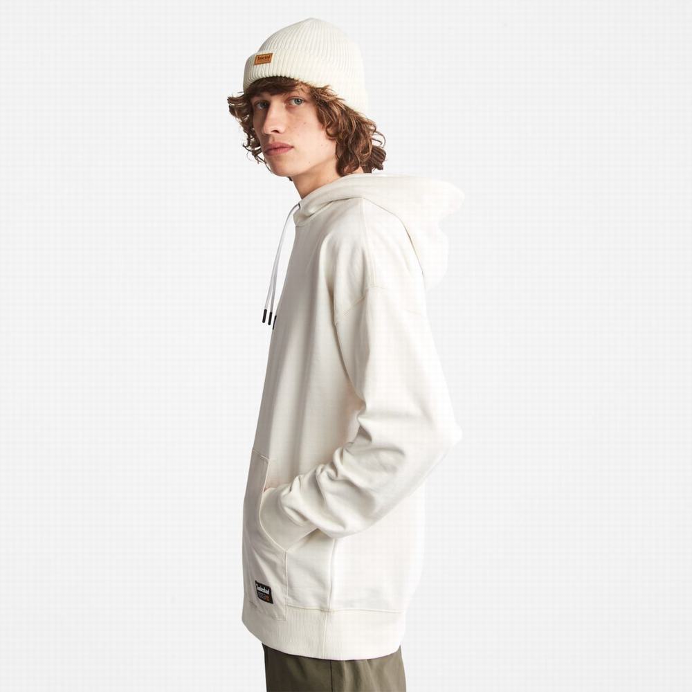 Timberland Progressive Utility Mixed-Media Kapüşonlu Sweatshirt Erkek Beyaz | TR-8037Q