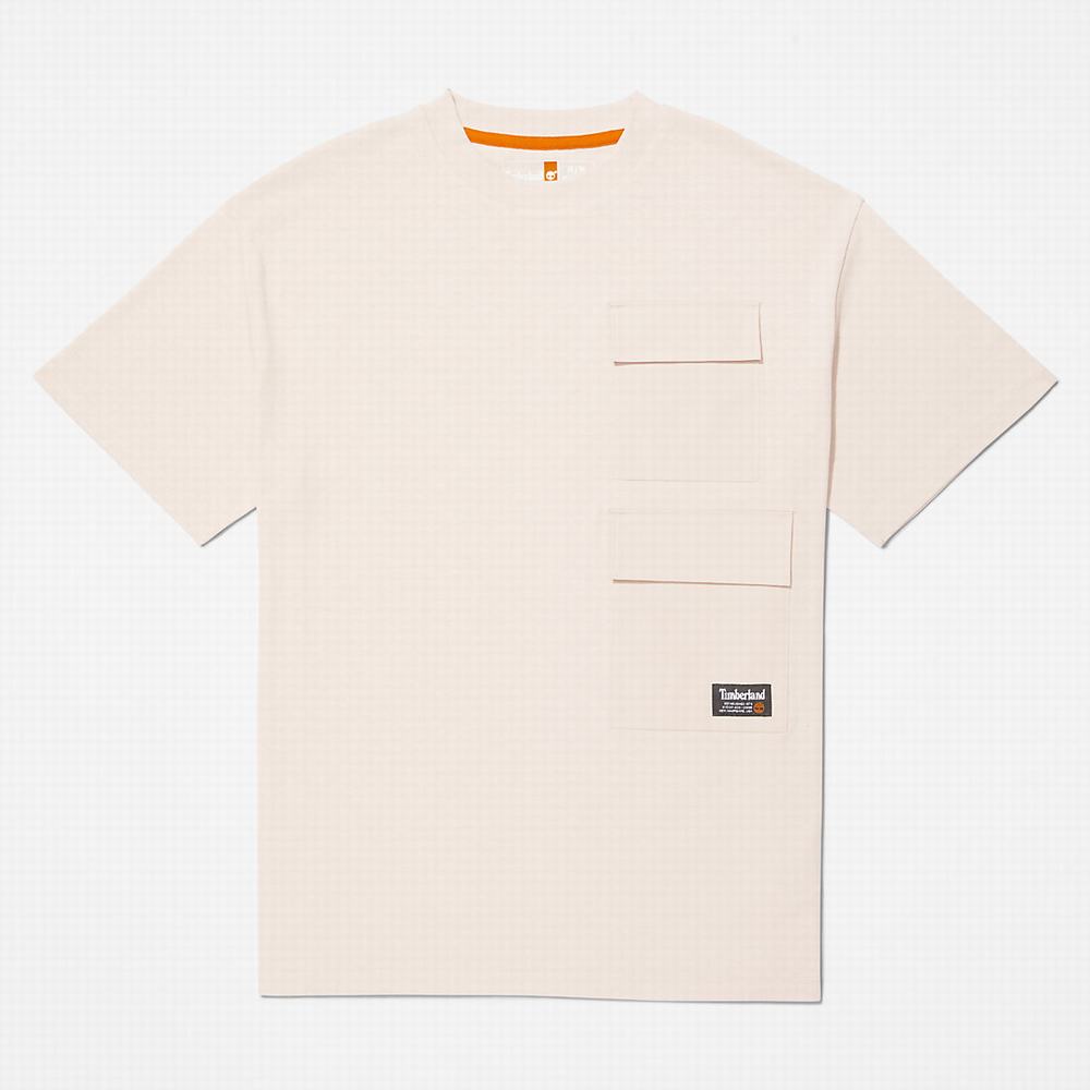 Timberland Progressive Utility Multi-pocket Tişört Erkek Pembe | TR-0546E
