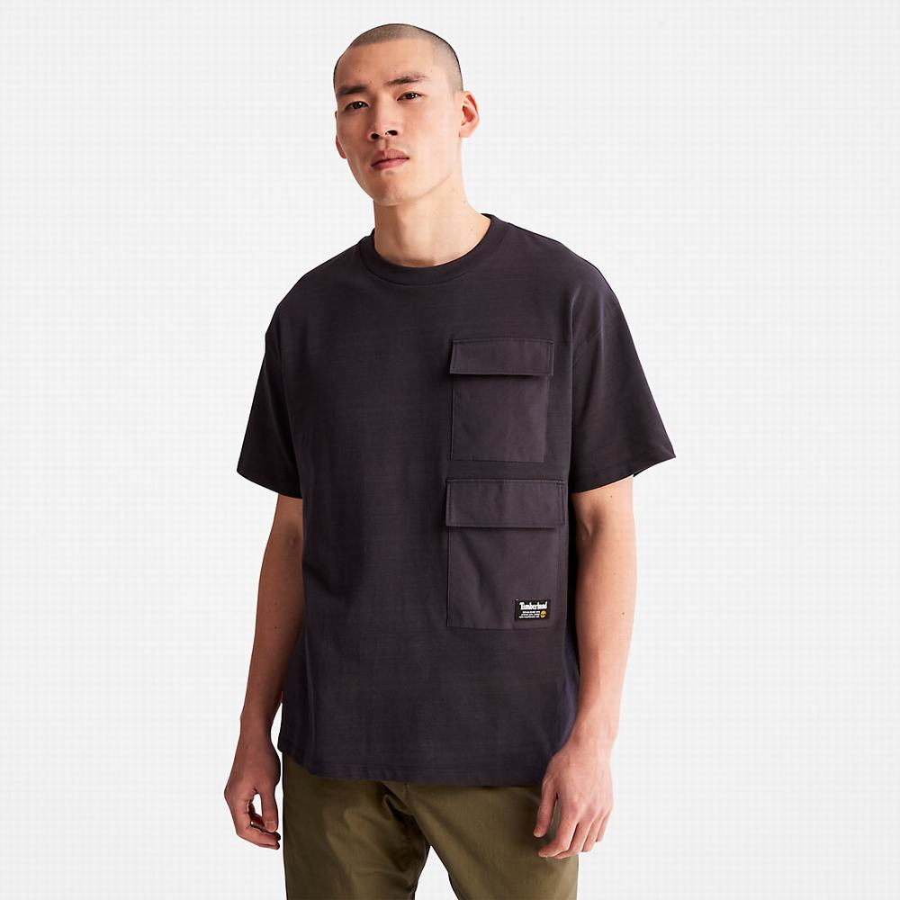 Timberland Progressive Utility Multi-pocket Tişört Erkek Siyah | TR-3476R