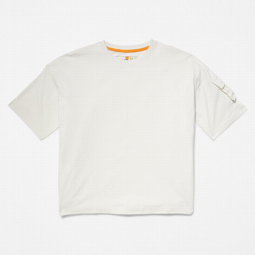 Timberland Progressive Utility Pocket Tişört Kadın Beyaz | TR-3910G